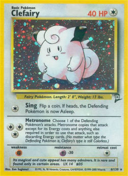 Clefairy B2-6 Holo Rare Poor Englisch