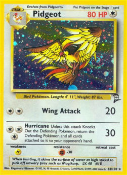 Pidgeot B2-14 Holo Rare Excellent Englisch