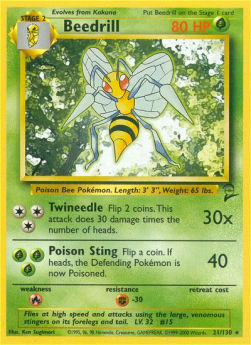 Beedrill B2-21 Rare Played Englisch