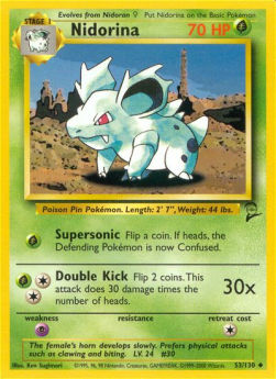 Nidorina B2-53 Uncommon Excellent Englisch