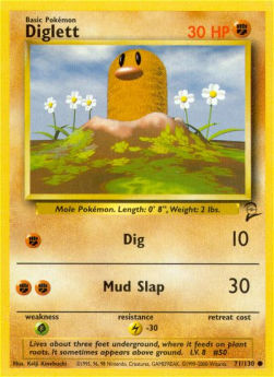 Diglett B2-71 Common Light Played Englisch