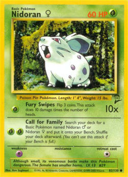 Nidoran ♀ B2-82 Common Excellent Englisch