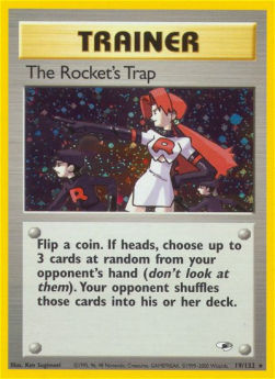 The Rocket's Trap GH-19 Holo Rare Excellent Englisch