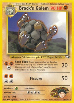 Brock's Golem GH-20 Rare Played Englisch