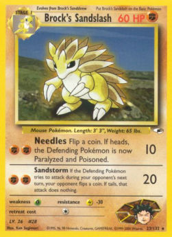 Brock's Sandslash GH-23 Rare Played Englisch
