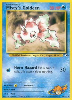Misty's Goldeen GH-30 Rare Light Played Englisch