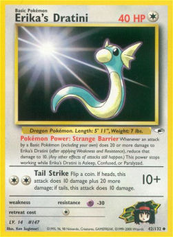 Erika's Dratini GH-42 Uncommon Light Played Englisch