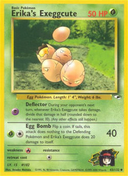 Erika's Exeggcute GH-43 Uncommon Excellent Englisch