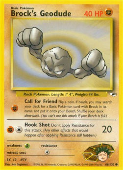 Brock's Geodude GH-66 Common Near Mint Englisch