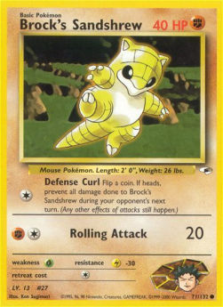 Brock's Sandshrew GH-71 Common Played Englisch