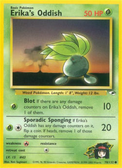 Erika's Oddish GH-78 Common Light Played Englisch