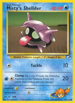 Misty's Shellder GH-89 Common Excellent Englisch