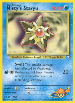 Misty's Staryu GH-90 Common Light Played Englisch