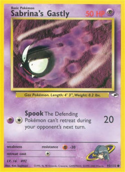 Sabrina's Gastly GH-93 Common Played Englisch