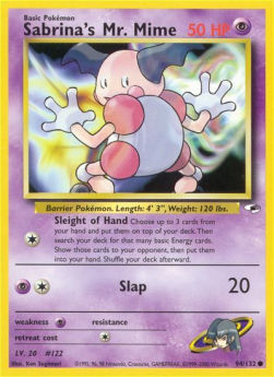 Sabrina's Mr. Mime GH-94 Common Light Played Englisch