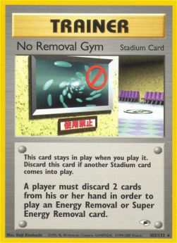 No Removal Gym GH-103 Rare Played Englisch