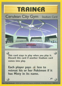 Cerulean City Gym GH-108 Uncommon Excellent Englisch