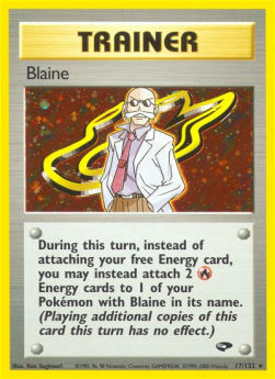 Blaine GC-17 Holo Rare Excellent Englisch