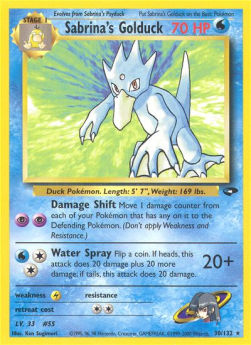 Sabrina's Golduck GC-30 Rare Good Englisch
