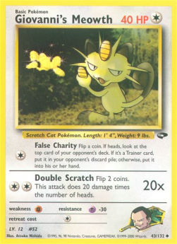 Giovanni's Meowth GC-43 Uncommon Played Englisch