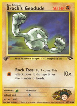 Brock's Geodude GC-68 Common Light Played Englisch
