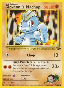 Giovanni's Machop GC-72 Common Light Played Englisch