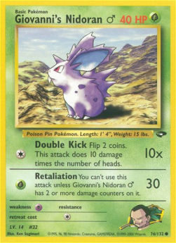 Giovanni's Nidoran [M] GC-76 Common Played Englisch