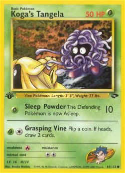 Koga's Tangela GC-81 Common Played Englisch