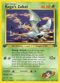 Koga's Zubat GC-83 Common Poor Englisch