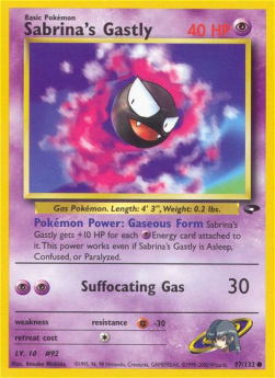 Sabrina's Gastly GC-97 Common Light Played Englisch