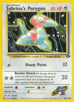 Sabrina's Porygon GC-98 Common Poor Englisch