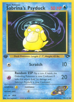 Sabrina's Psyduck GC-99 Common Played Englisch