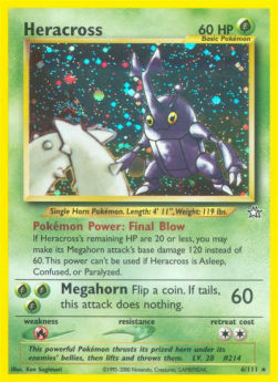 Heracross NG-6 Holo Rare Good Englisch