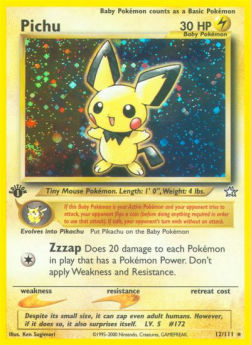 Pichu NG-12 Holo Rare Poor Englisch