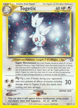 Togetic NG-16 Holo Rare Poor Deutsch
