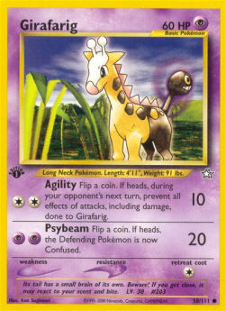 Girafarig NG-58 Common Excellent Deutsch