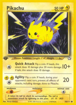 Pikachu NG-70 Common Excellent Deutsch