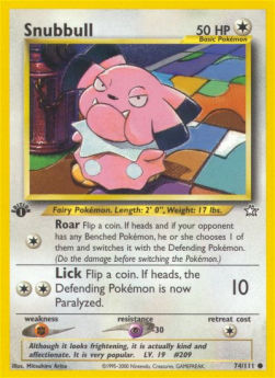 Snubbull NG-74 Common Excellent Deutsch