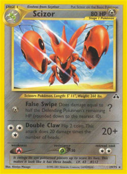 Scizor NDI-29 Rare Light Played Englisch