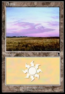 Plains (V.4) ODY-334 Land Light Played Englisch Foil