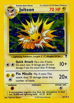 Jolteon LC-14 Holo Rare Light Played Englisch Reverse Holo