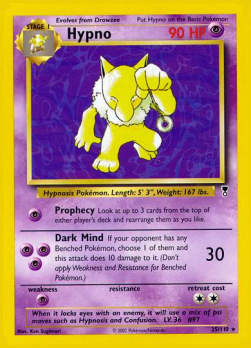 Hypno LC-25 Rare Poor Englisch Reverse Holo