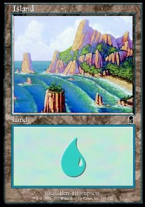 Insel (V.2) ODY-336 Land Light Played Englisch Foil