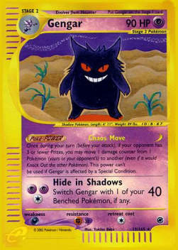 Gengar EX-13 Holo Rare Poor Deutsch