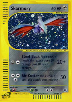 Skarmory EX-27 Holo Rare Poor Englisch Reverse Holo
