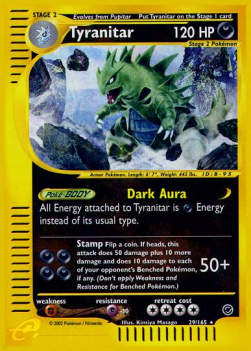 Tyranitar EX-29 Holo Rare Good Englisch