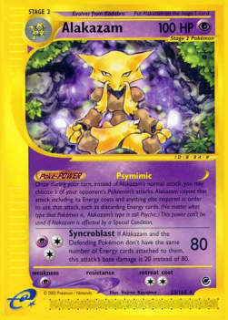 Alakazam EX-33 Rare Poor Englisch