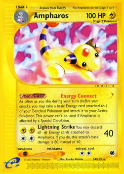 Ampharos EX-34 Rare Played Deutsch
