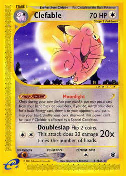 Clefable EX-41 Rare Poor Englisch