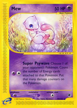 Mew EX-55 Rare Played Deutsch Reverse Holo